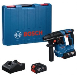 Акумулаторен перфоратор Bosch GBH 18V-18, 2 батерии по 4 Ah, зарядно и куфар